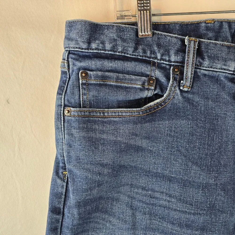 Gap Jeans Mens 36x36 Blue Denim Medium Wash Slim Stretch Skater Rocker Casual